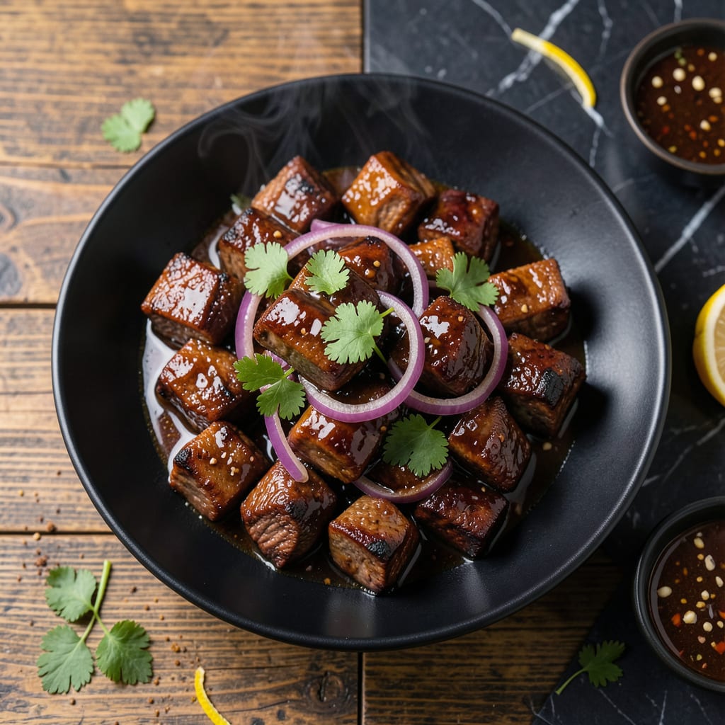 BBQ Beef Cubes Recipe: Smoky Charred Bites with Sweet Heat detailed visual guide