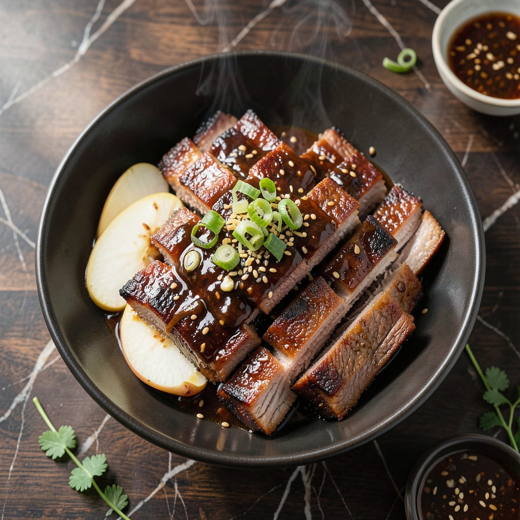 BBQ Beef Flanken Ribs Recipe: Korean Style Grilled Perfection illustration with key details