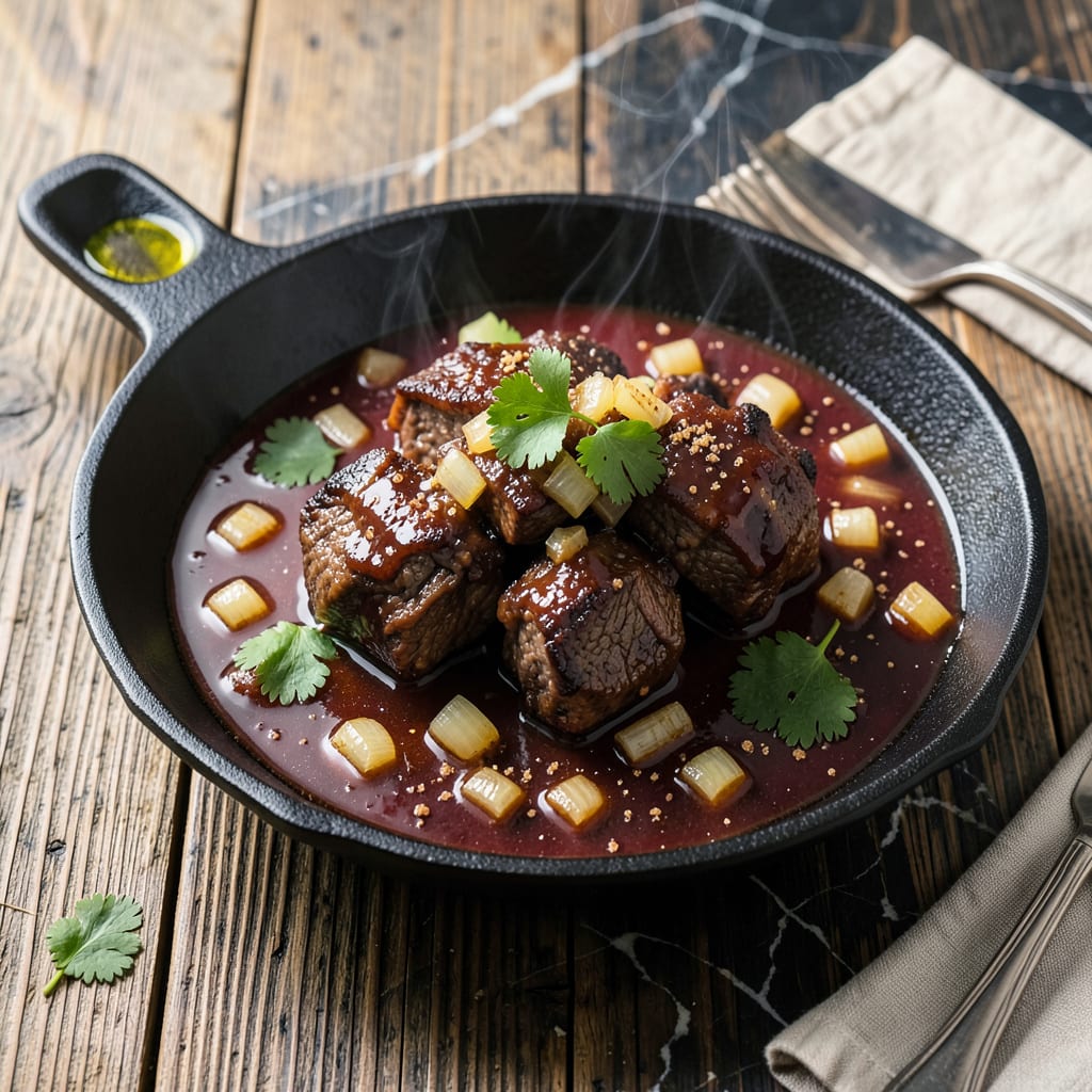 BBQ Beef in Pressure Cooker Recipe: Smoky Depth in a Fraction of the Time example with annotations