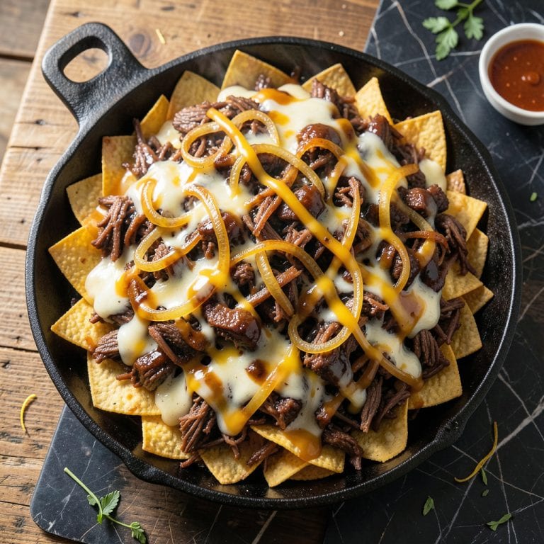 Complete BBQ Beef Nachos Recipe: Smoky Tenderness Over Crispy Chips overview image