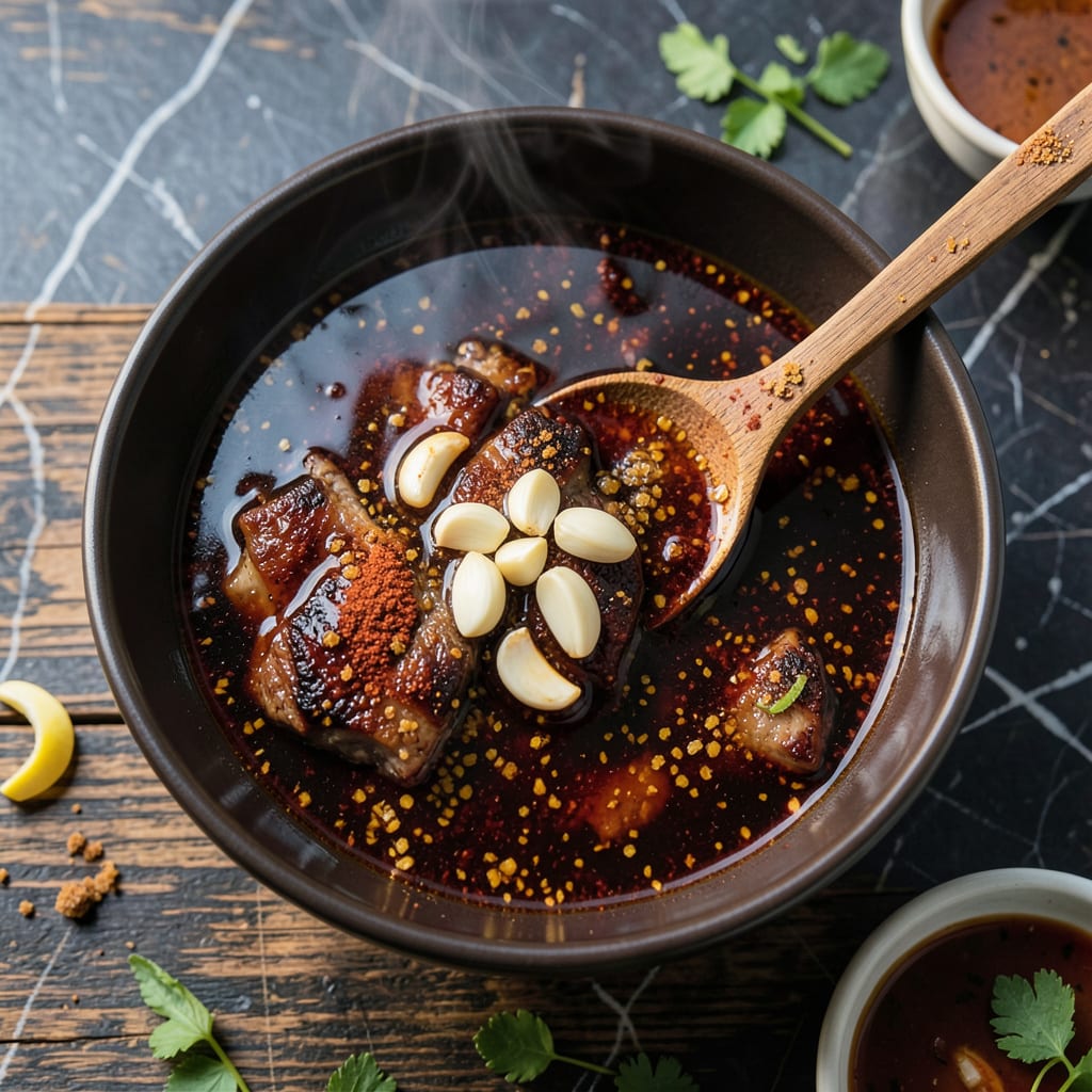 BBQ Beef Roast Marinade Recipe: Smoky Depth for Slow Cooked Tenderness example with annotations