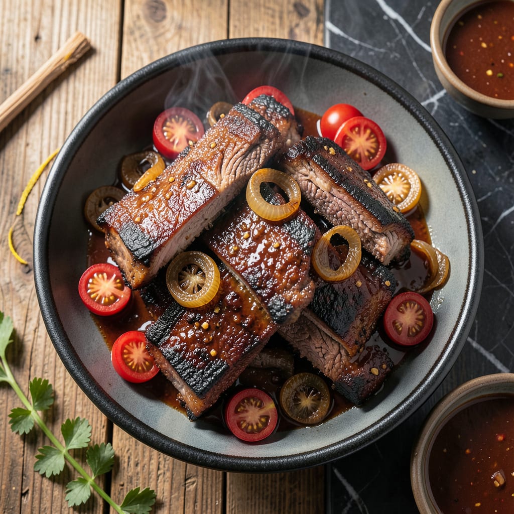 bbq beef short ribs recipe example with annotations