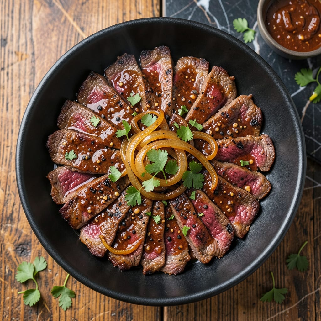 Complete bbq beef skirt recipe overview image