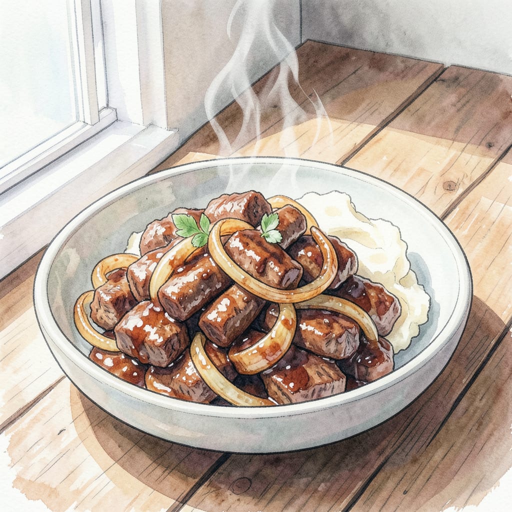 Visual representation of BBQ Beef Tips Recipe Instant Pot: Tender & Quick Pressure Cooker Delight