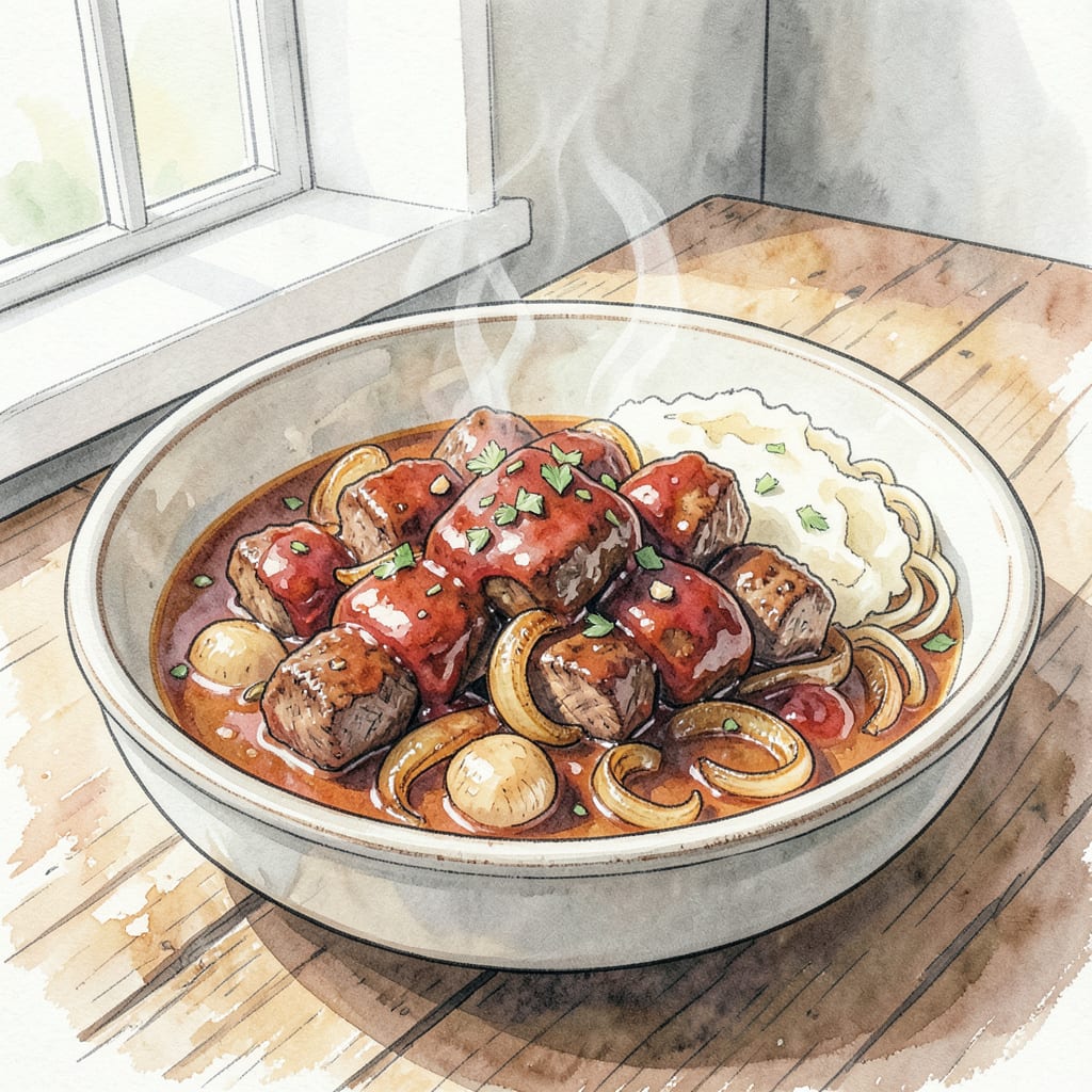 BBQ Beef Tips Recipe Slow Cooker: Tender Perfection in Minutes example with annotations
