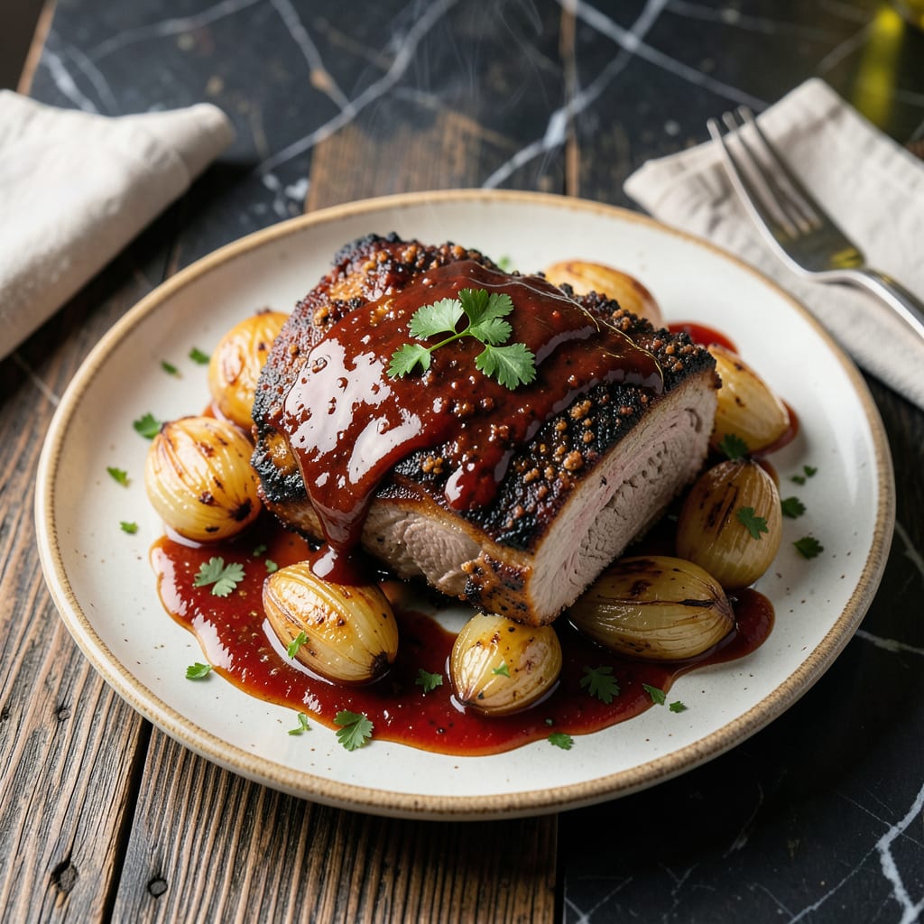 Complete BBQ Boneless Pork Roast Recipe: Slow Cooked Smoky Tenderness overview image