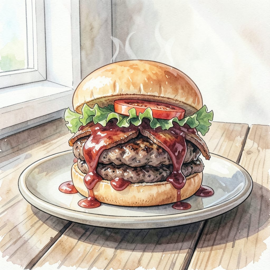 BBQ Brisket Burgers Recipe: Smoky BBQ Flavor in Every Juicy Bite example with annotations