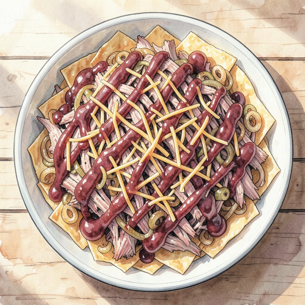BBQ Brisket Casserole Recipe: Comforting Tex Mex Delight example with annotations