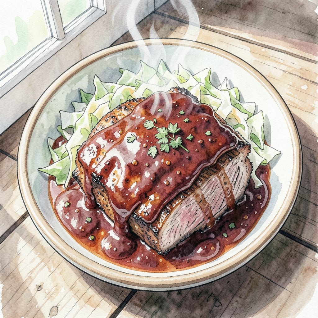 BBQ Brisket Instant Pot Recipe: Tender Perfection in Minutes example with annotations