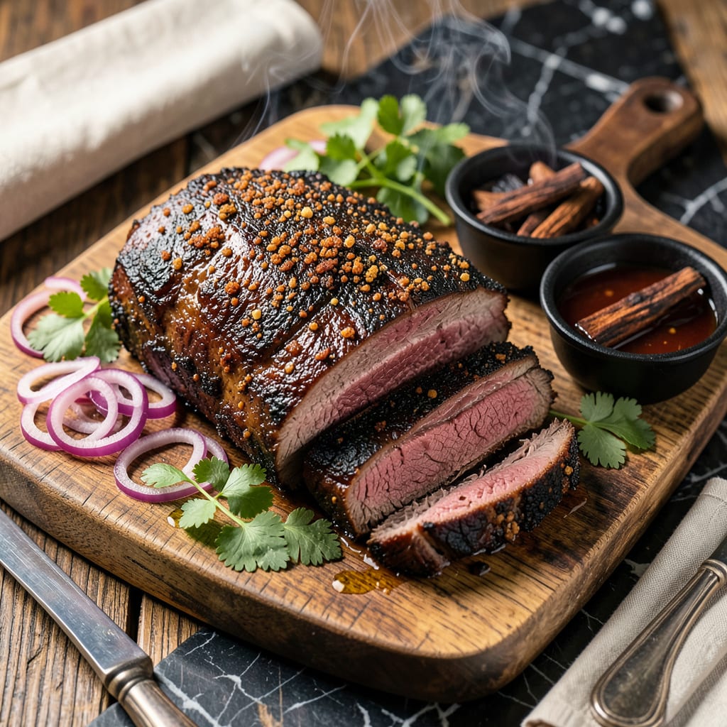 BBQ Brisket Recipe: Low and Slow to Melt in Your Mouth Tenderness illustration with key details