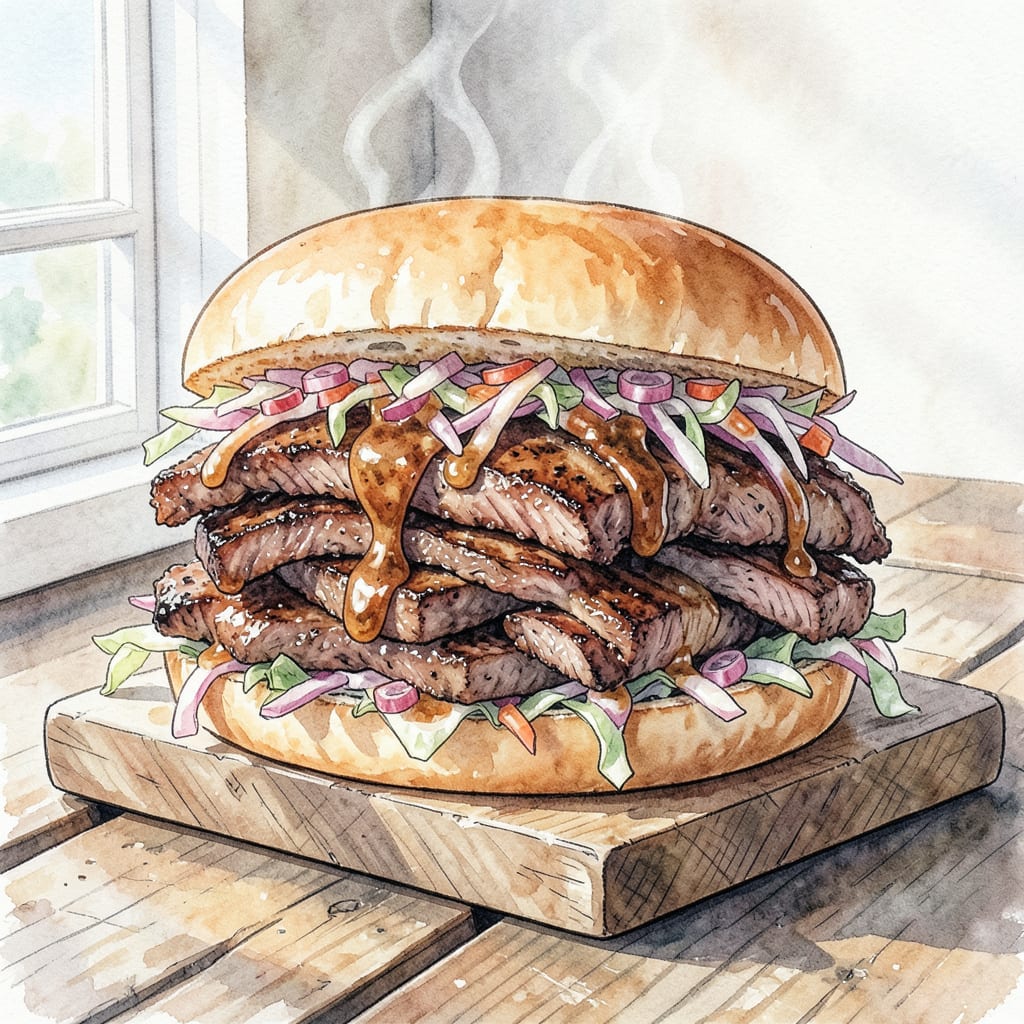 Visual representation of BBQ Brisket Sandwich Recipe: Tender, Smoky, and Unforgettable