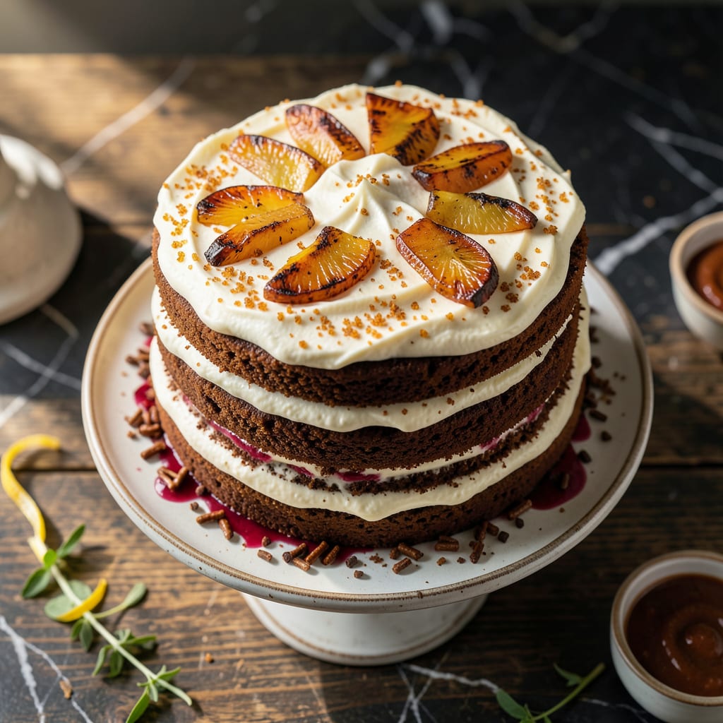 Complete BBQ Cake Recipe: Smoky Sweetness in Layered Form overview image