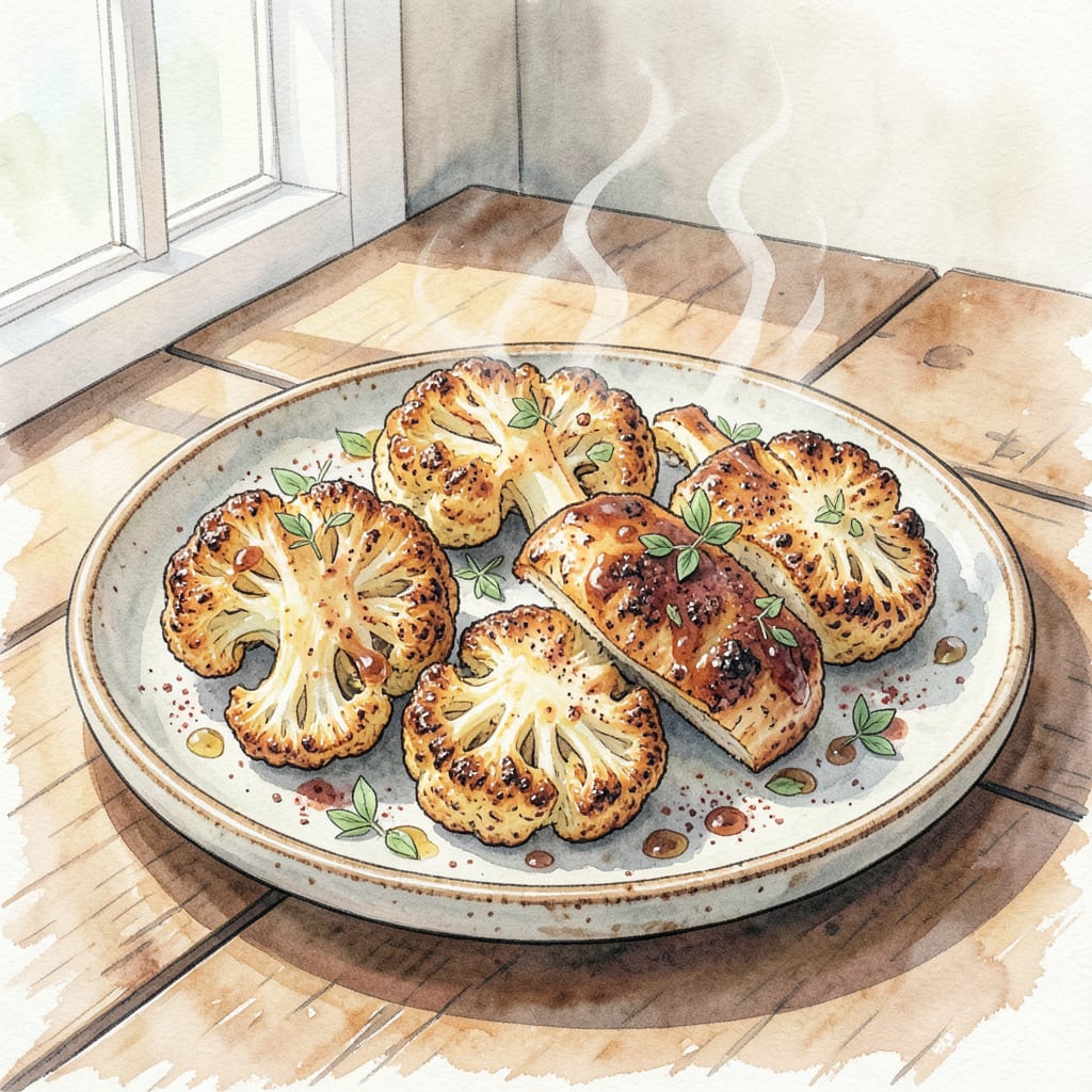 Complete BBQ Cauliflower Steaks Recipe: Tender & Smoky Flavor in Every Bite overview image