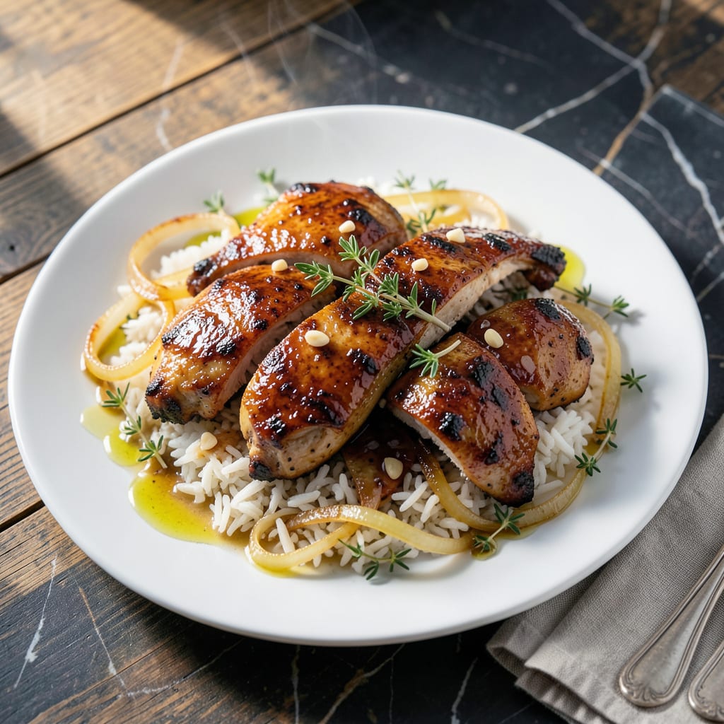 Comprehensive BBQ Chicken and Rice Recipe: Smoky One Pot Meal with Charred Flavors visual reference