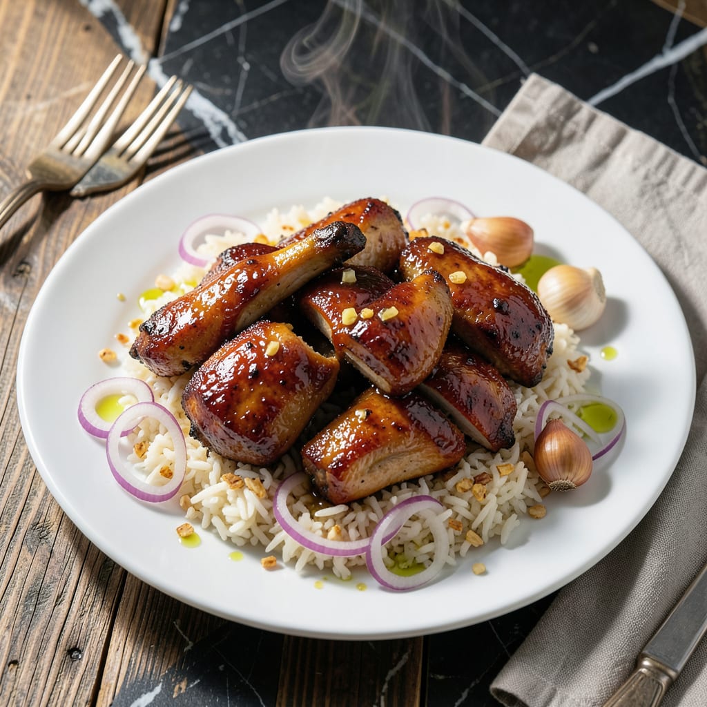 BBQ Chicken and Rice Recipe: Smoky One Pot Weeknight Dinner example with annotations