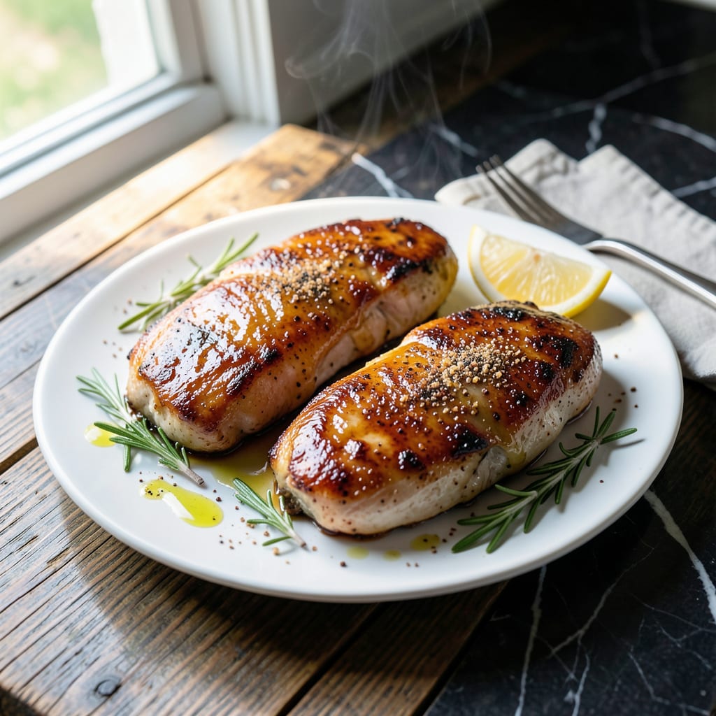 BBQ Chicken Breast Recipe: Smoky Grill Kissed Tenderness example with annotations