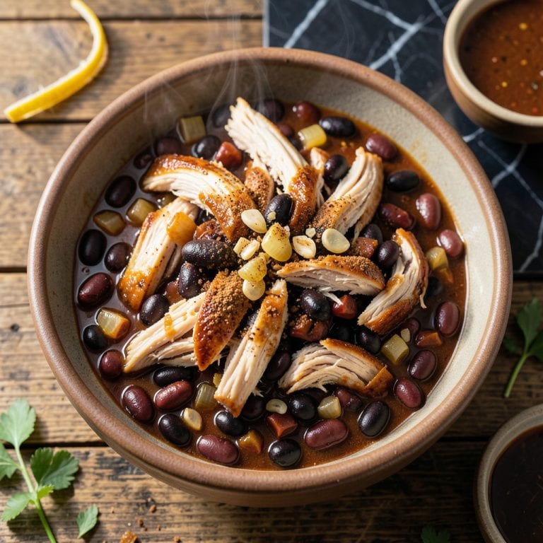 BBQ Chicken Chili Recipe: Smoky Sweet Heat in a Bowl illustration with key details