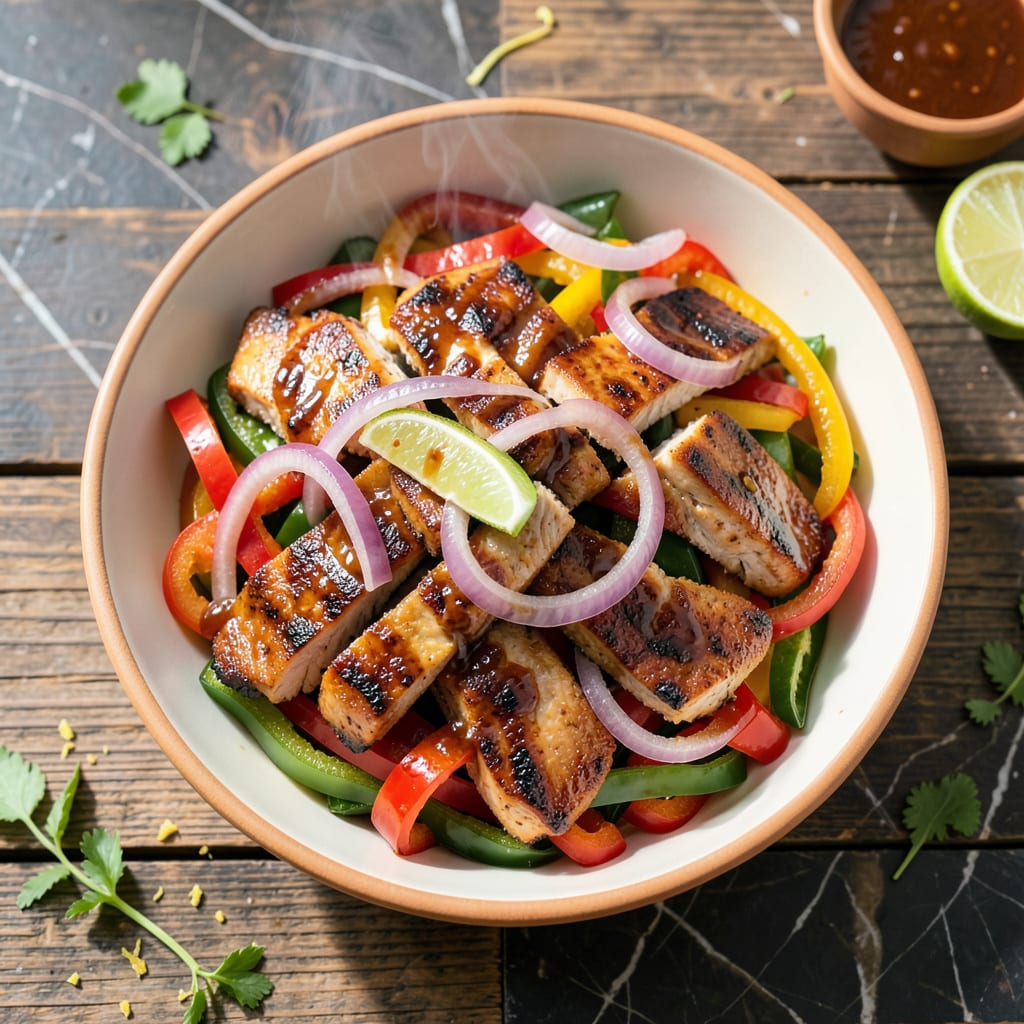 Comprehensive BBQ Chicken Fajitas Recipe: Smoky Grilled Goodness in Tortillas visual reference