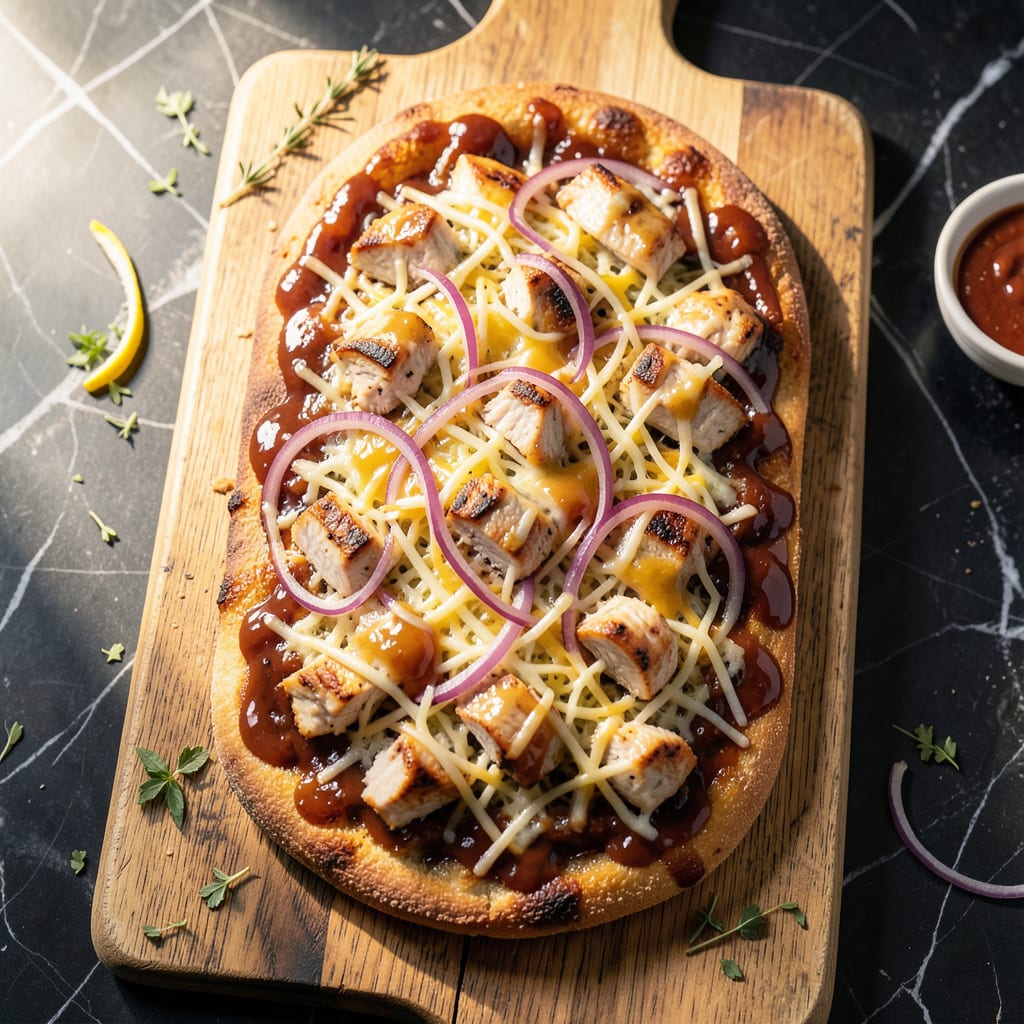 Comprehensive bbq chicken french bread pizza recipe visual reference