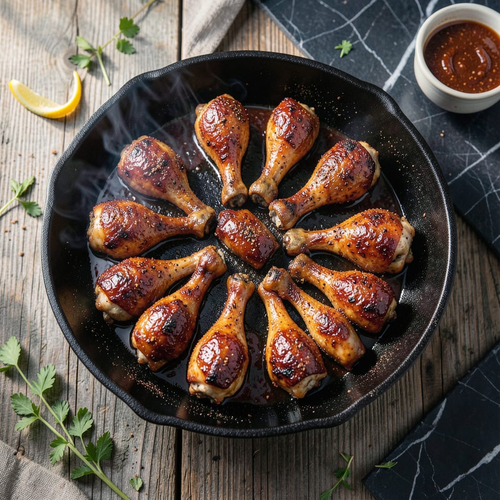 BBQ Chicken Legs Recipe: Grill Marked with Bold Spice Rub detailed visual guide