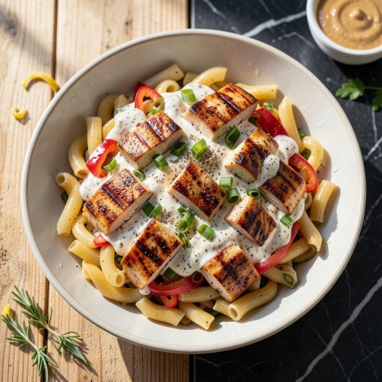 Comprehensive bbq chicken pasta salad recipe visual reference