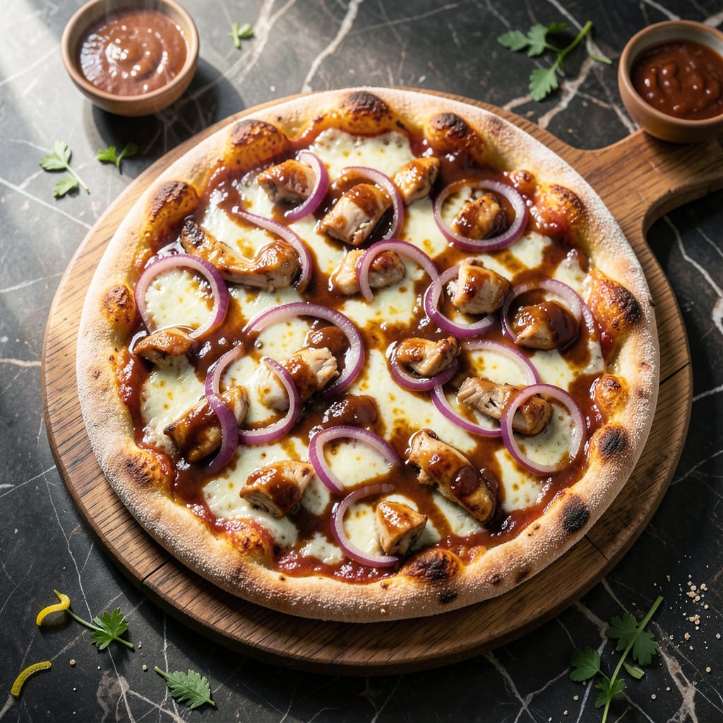 Comprehensive bbq chicken pizza recipe visual reference