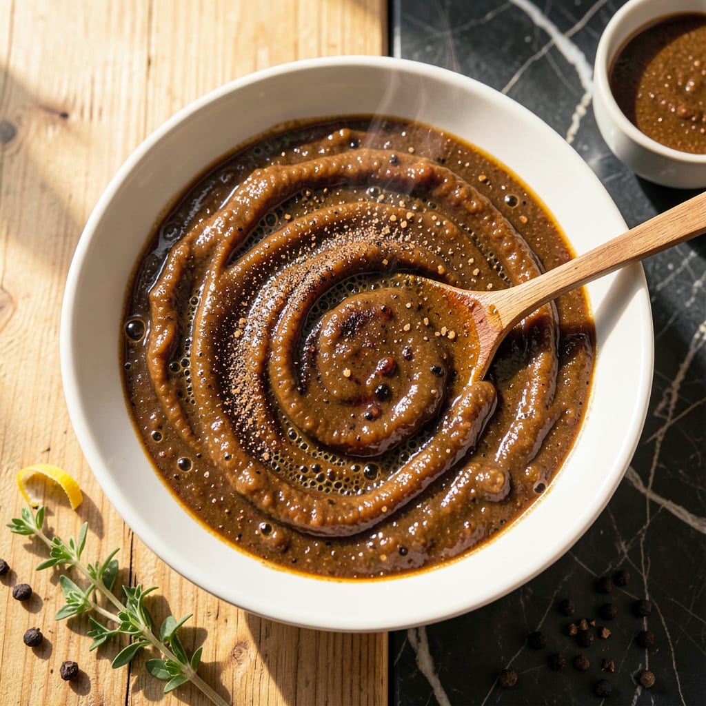 BBQ Chicken Pizza Sauce Recipe: Smoky Boldness for Your Homemade Pie example with annotations