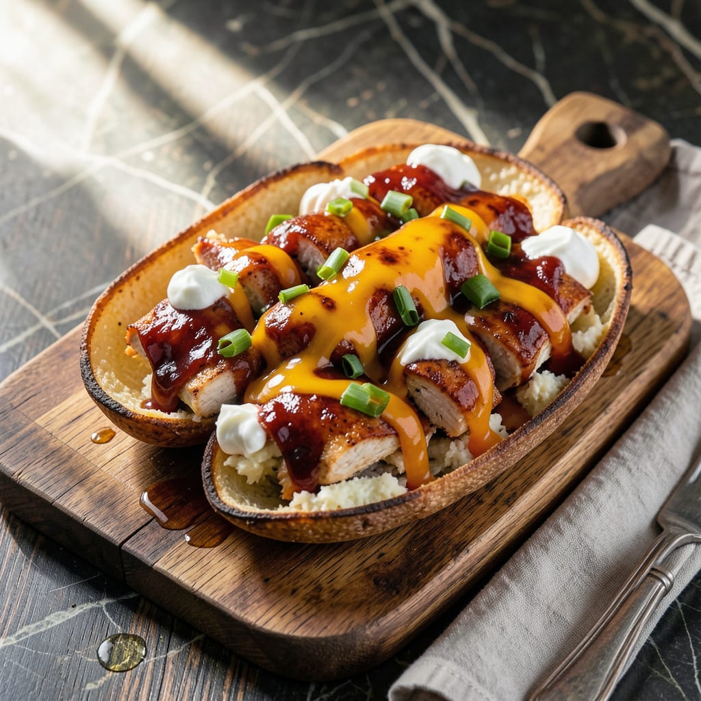 BBQ Chicken Potato Skins Recipe: Loaded With Smoky Sweet Flavor detailed visual guide