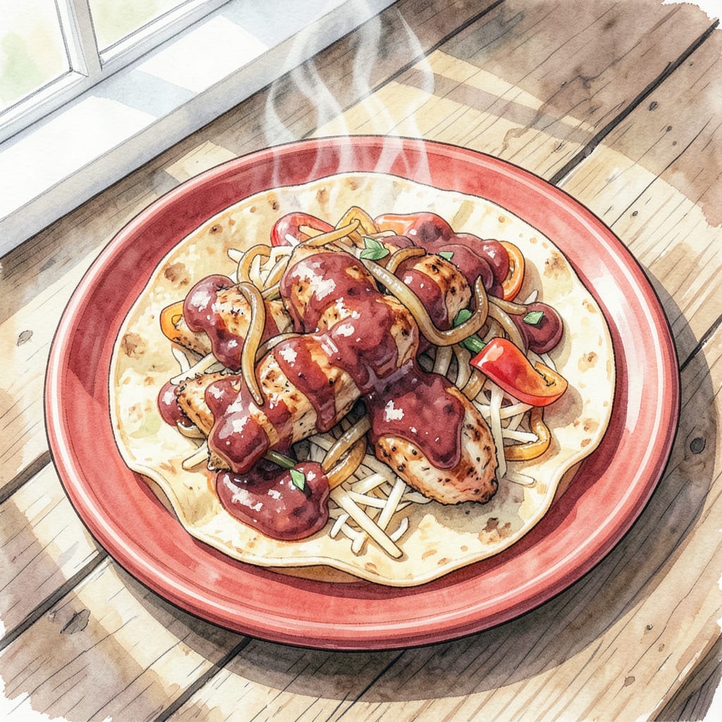 BBQ Chicken Quesadilla Recipe: Smoky, Cheesy, and Ready in 20 Minutes example with annotations