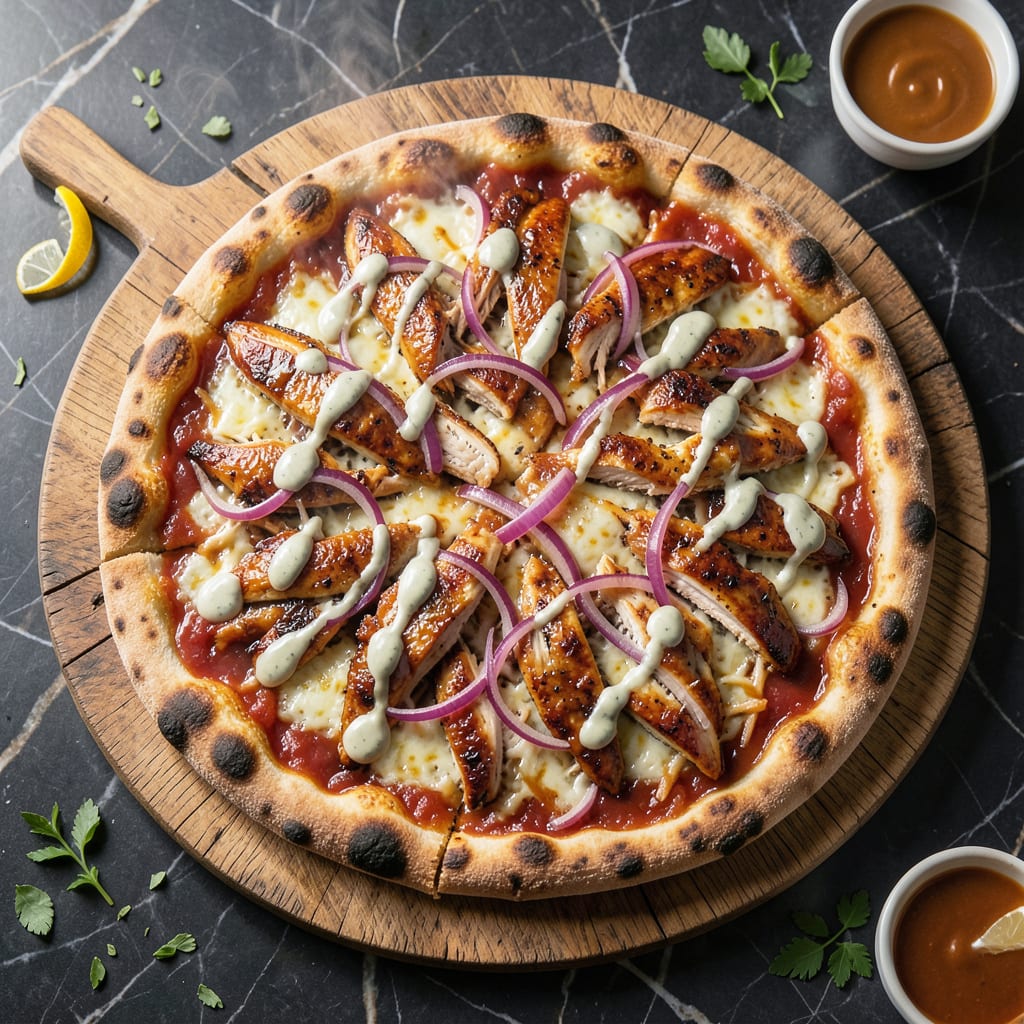 Complete BBQ Chicken Ranch Pizza Recipe: Smoky Cheesy Indulgence on Crisp Crust overview image