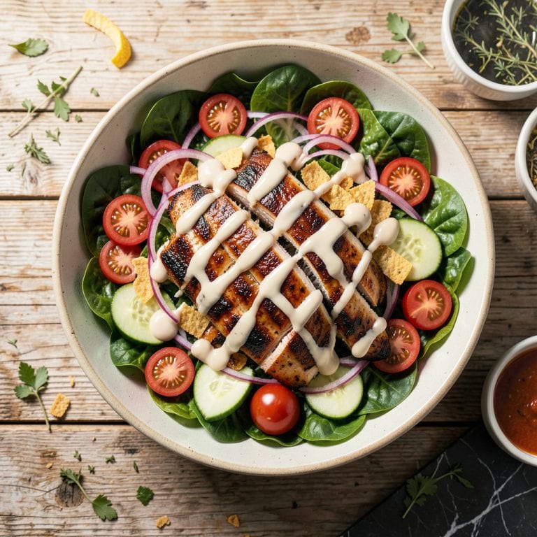 Comprehensive BBQ Chicken Ranch Salad Recipe: Smoky Grilled Goodness With Creamy Dressing visual reference
