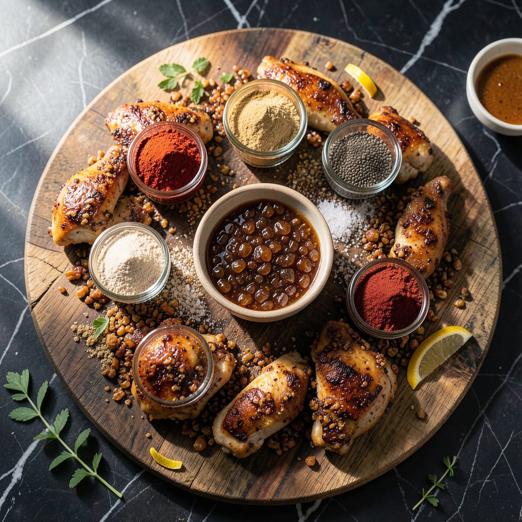 Visual representation of bbq chicken rub recipe grill