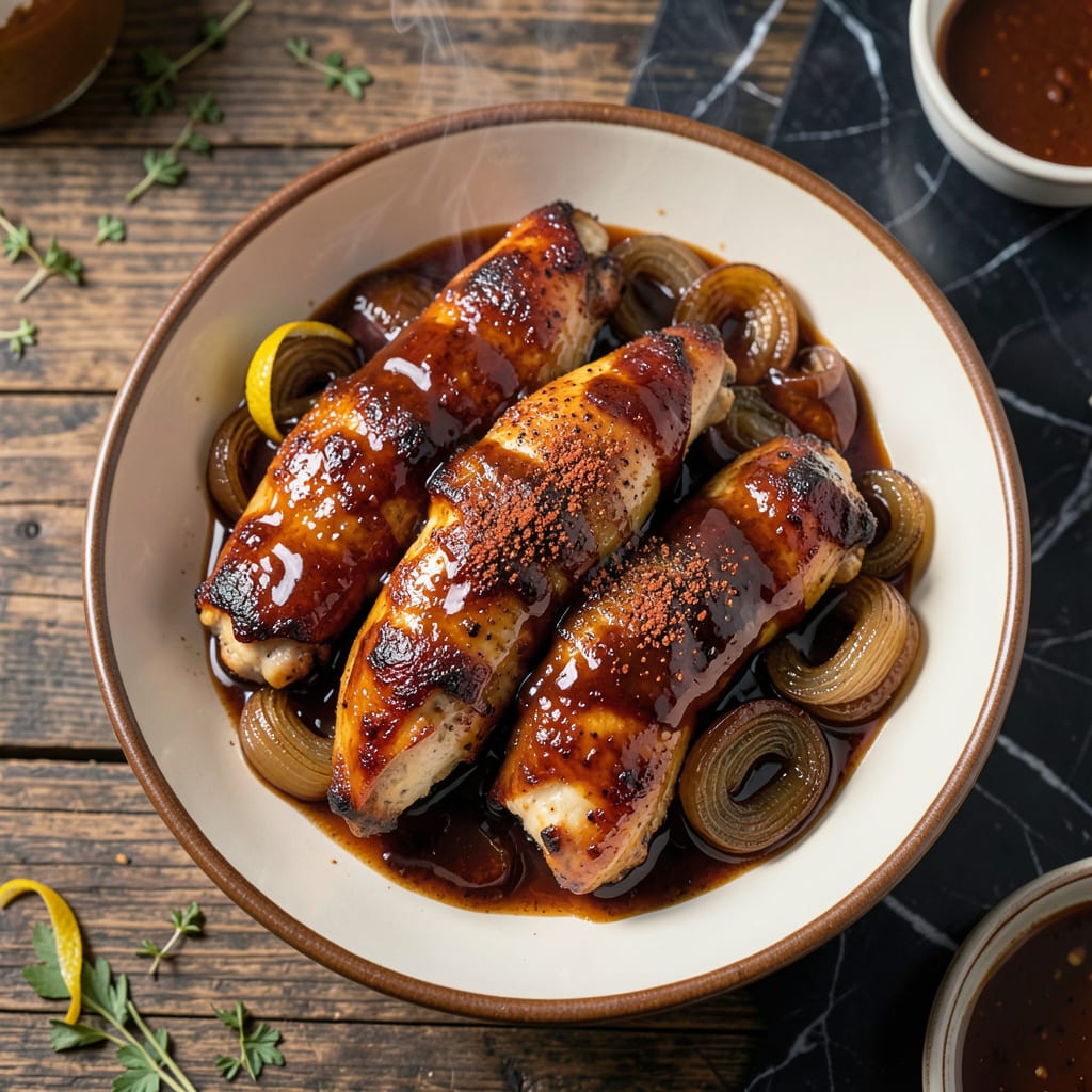 Complete bbq chicken slow cook recipe overview image