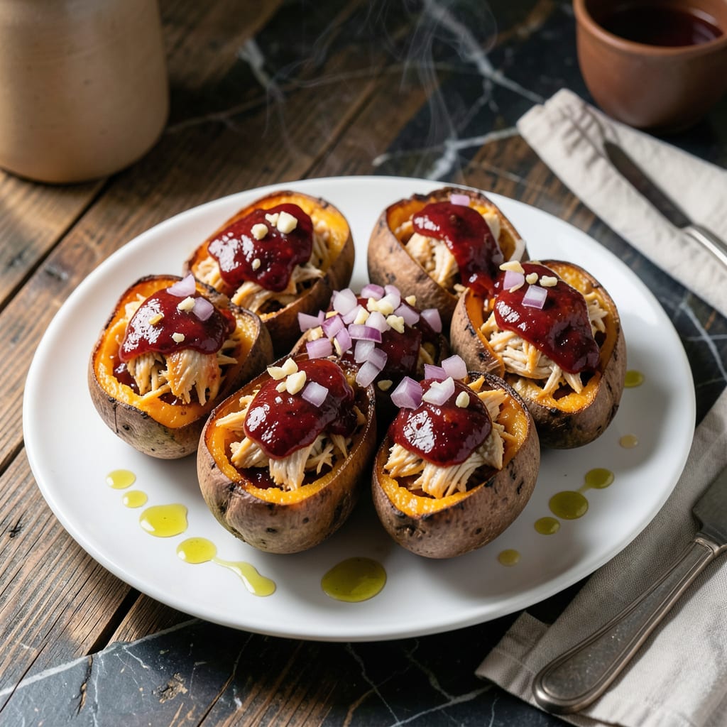 Complete BBQ Chicken Stuffed Sweet Potatoes Recipe: Smoky Sweet and Hearty Loaded Bites overview image