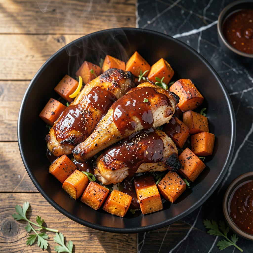 Comprehensive bbq chicken sweet potato recipe visual reference