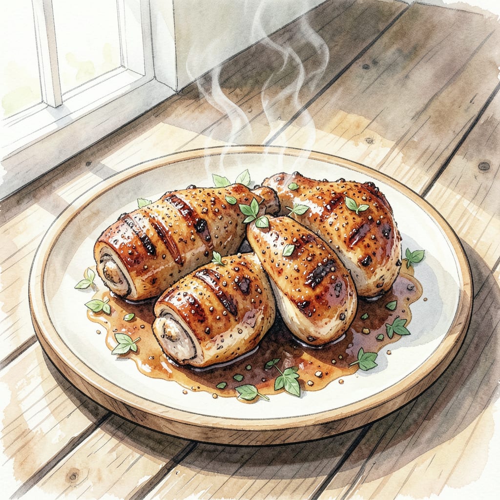 BBQ Chicken Thighs Recipe Grill: Smoky Perfection Every Time example with annotations