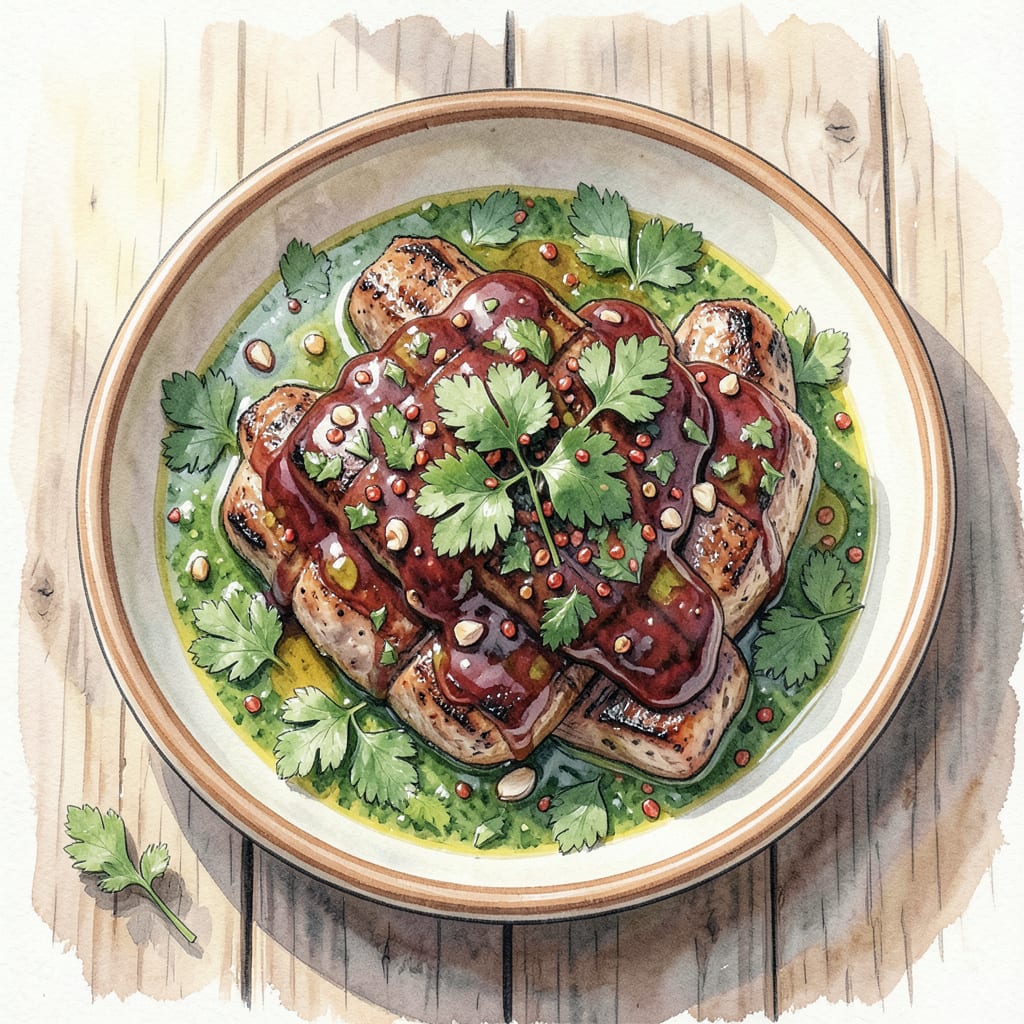 BBQ Chimichurri Recipe: Tangy Herb Sauce for Grilled Meats example with annotations