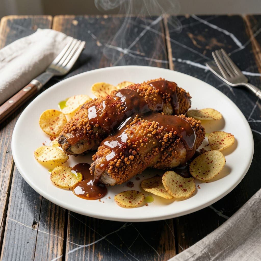 Visual representation of bbq chip chicken recipe