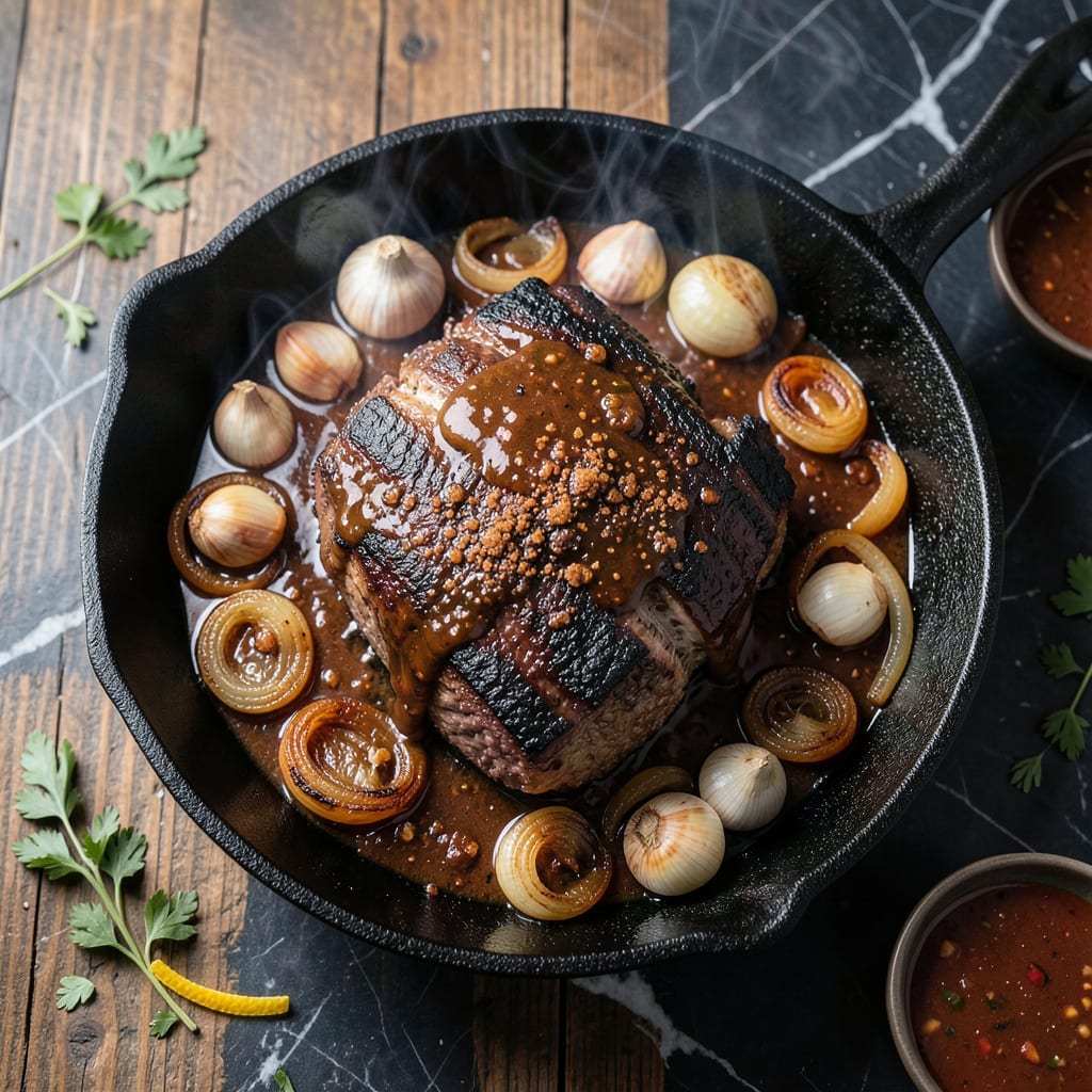BBQ Chuck Roast Recipe: Smoky Sweet Slow Cooked Delight example with annotations