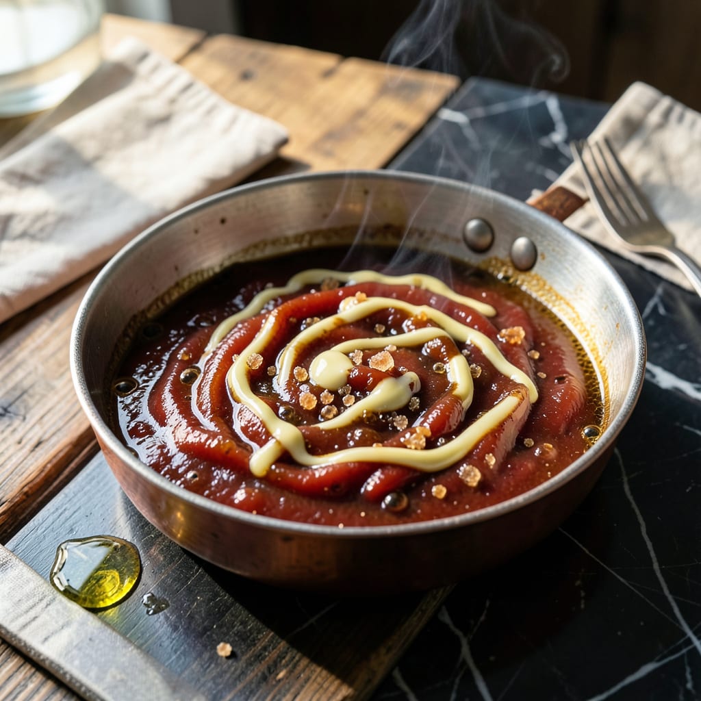 Visual representation of bbq cooking sauce recipe