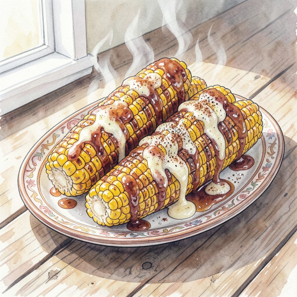 BBQ Corn on the Cob Recipe: Smoky Summer Flavor in Minutes illustration with key details