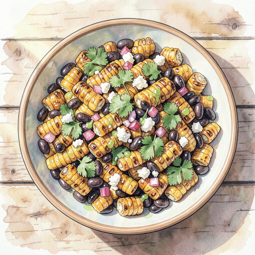 Visual representation of BBQ Corn Salad Recipe Mexican: Spicy Summer Side Dish