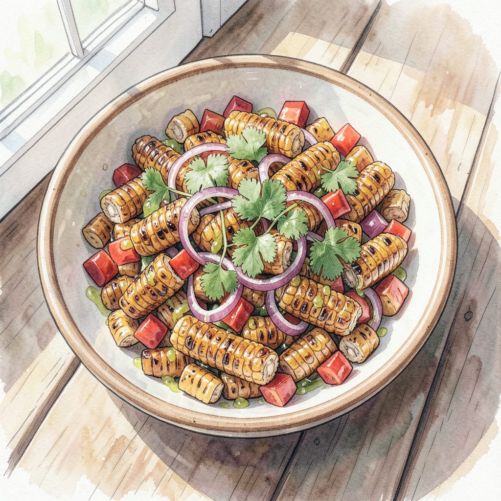 Visual representation of BBQ Corn Salad Recipe: Summer's Sweetest Side Dish