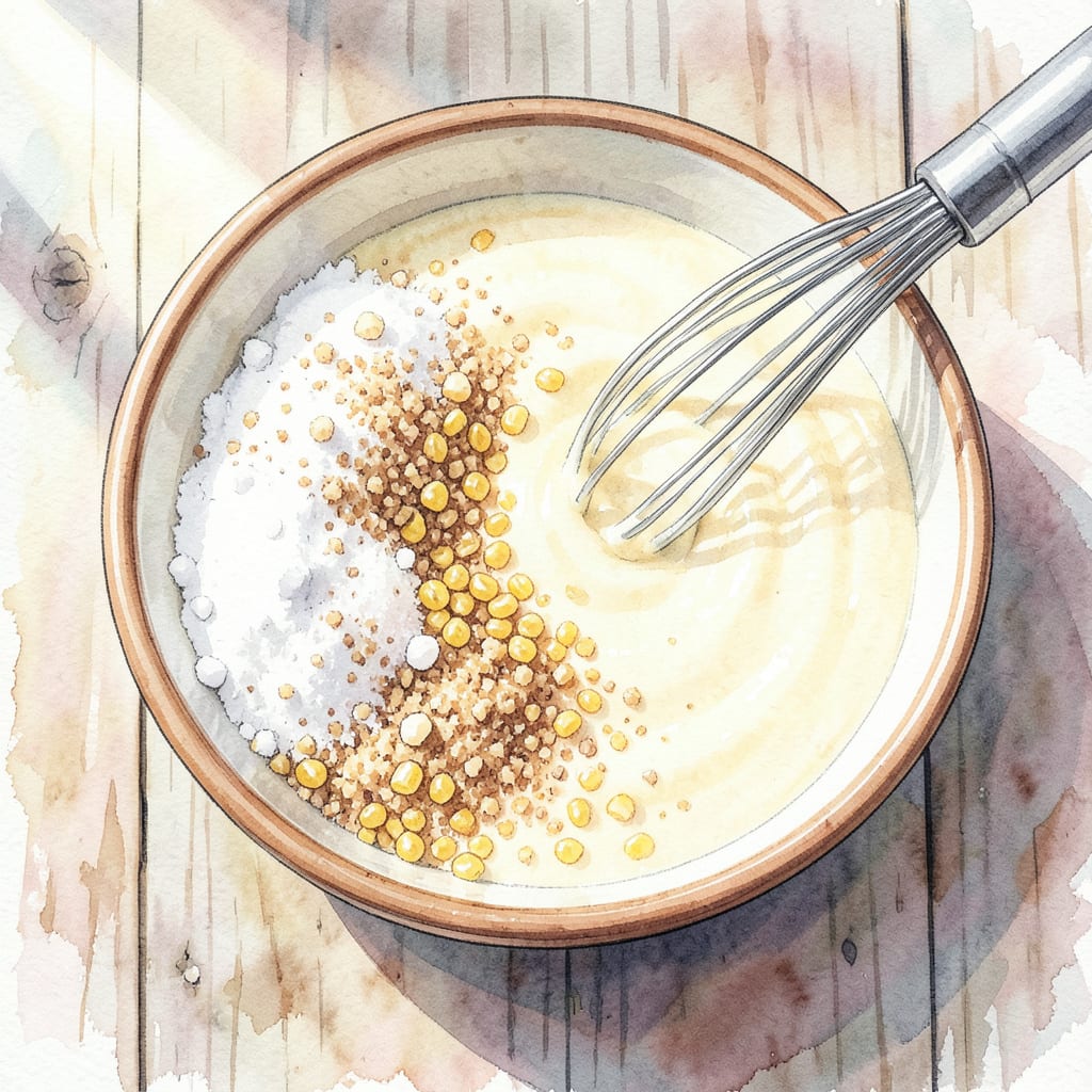 BBQ Cornbread Recipe: Smoky Sweetness in Every Bite illustration with key details