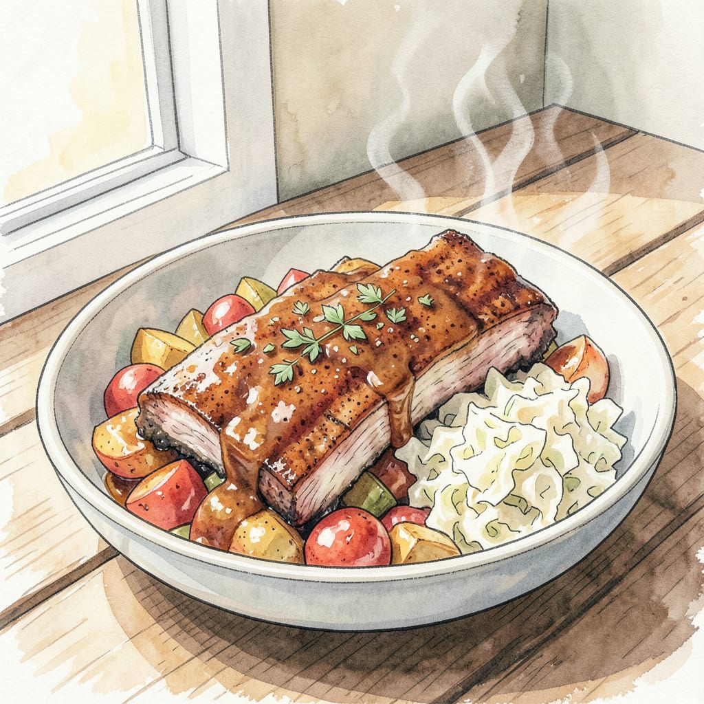 BBQ Country Style Ribs Recipe Slow Cooker: Fall Off The Bone Tender in 8 Hours example with annotations