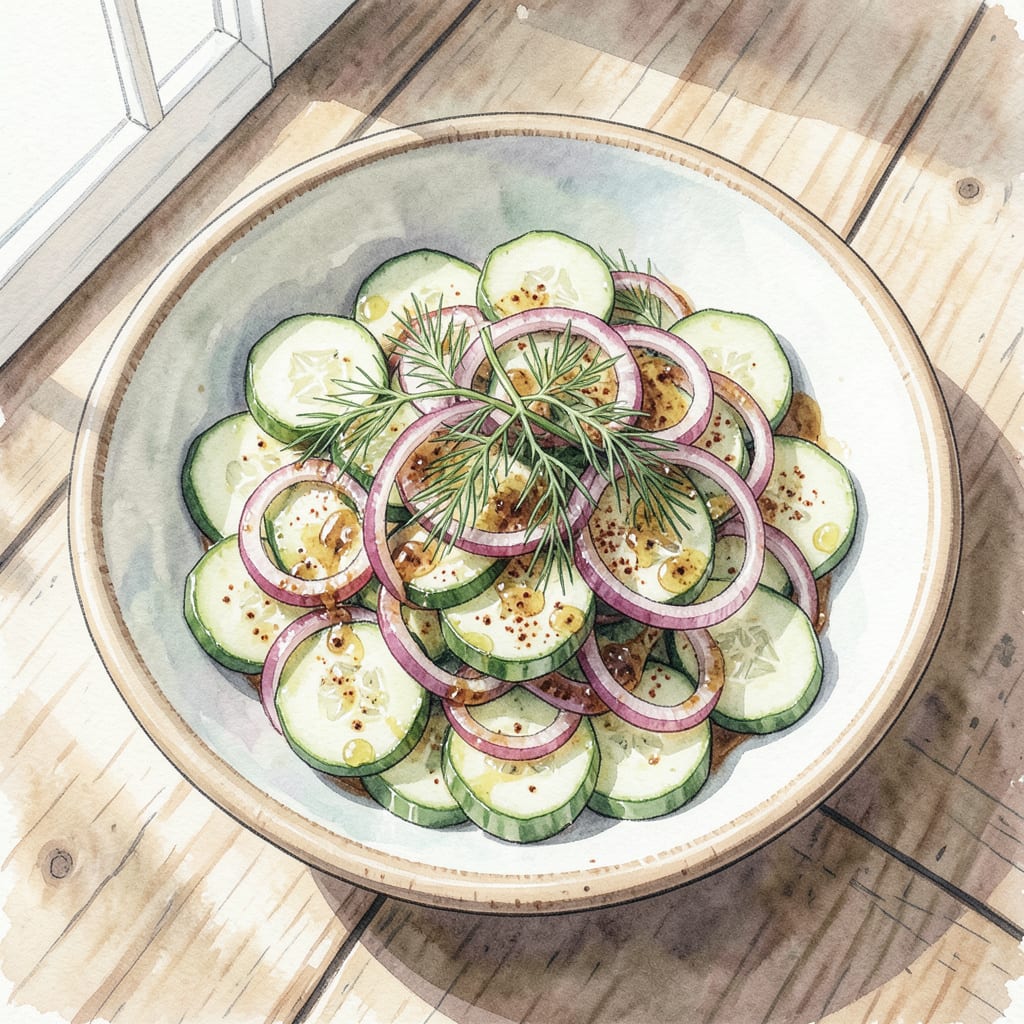 Comprehensive bbq cucumber salad recipe visual reference