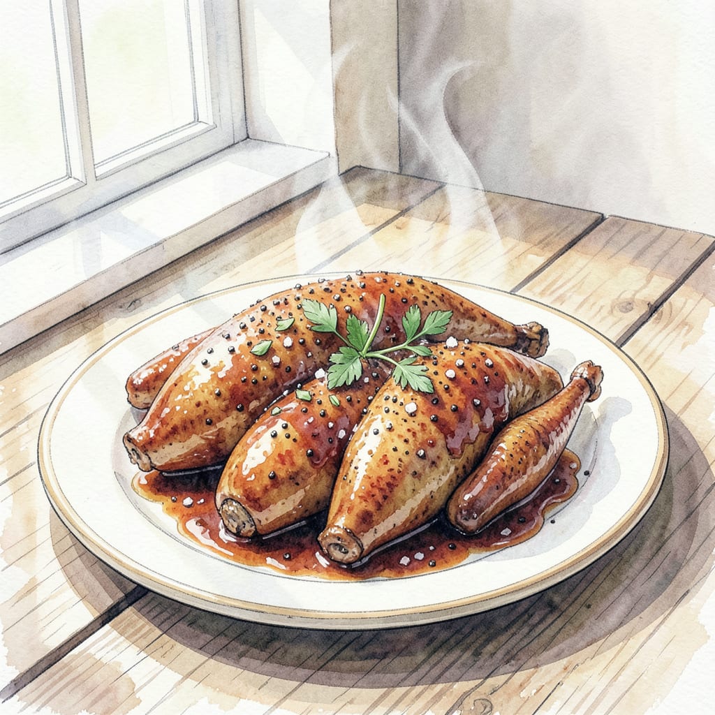 BBQ Dove Recipe: Smoky Game Bird Perfection illustration with key details