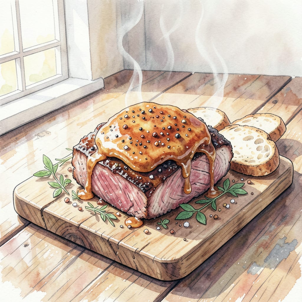 BBQ Fat Cap Recipe: Unforgettable Crust and Tender Meat illustration with key details