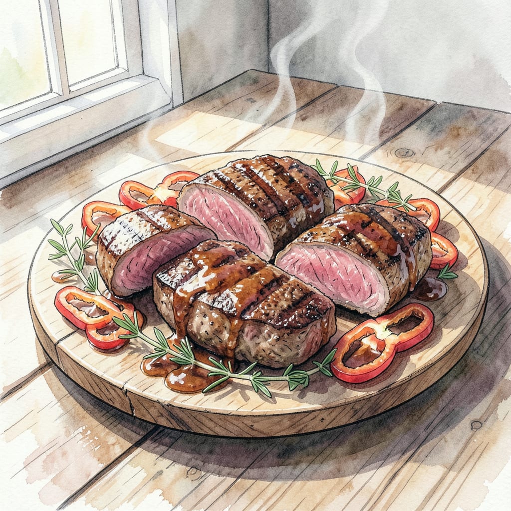 Visual representation of BBQ Filet Mignon Recipe Grill: Tender Perfection on the Grill