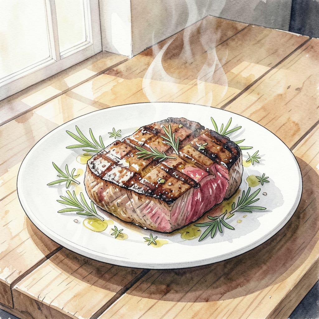 Visual representation of BBQ Flat Iron Steak Recipe: Tender and Flavorful Grilled Perfection